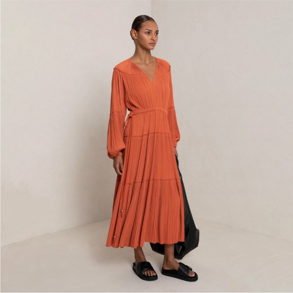A.L.C. Jenna Crinkle Tiered Dress